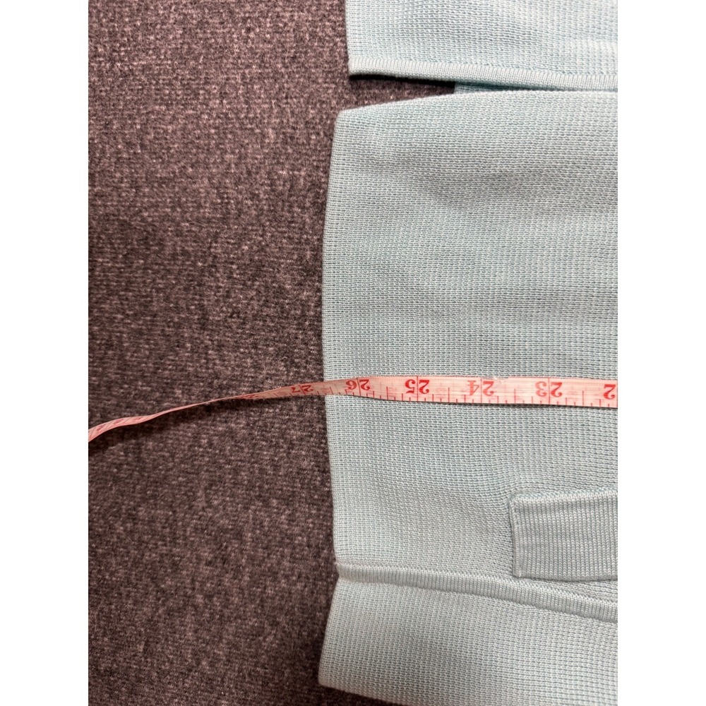 Talbots Women L Cotton Collared Long Sleeve Cardigan Pastel Easter Spring Layer - Picture 8 of 9